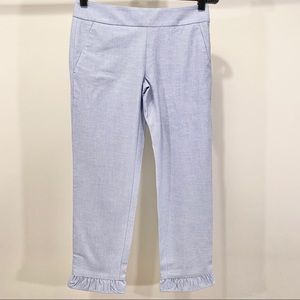NEW Ann Taylor LOFT Crop Pants w/ Ruffle Detail